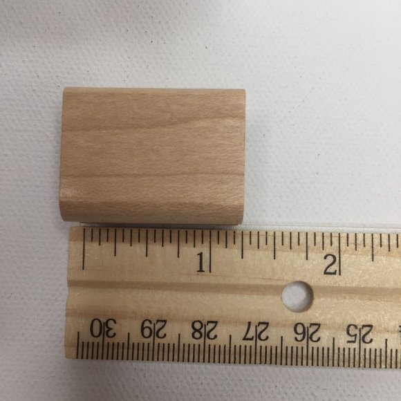 Vintage 2001 Stampin' Up! Set of 12 Mini 1" Wood Mounted Rubber Stamps DIY Kit - Picture 5 of 5